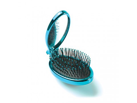 WETBRUSH POP&GO METALLIC SULENKIAMAS PLAUKŲ ŠEPETYS SU VEIDRODĖLIU Žalia spalva